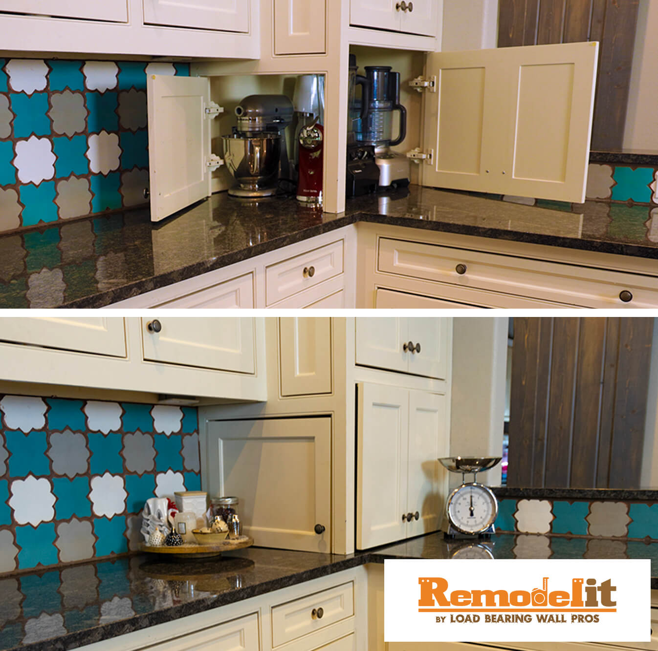 Custom kitchen cabinets and island installation by RemodelIt Texas