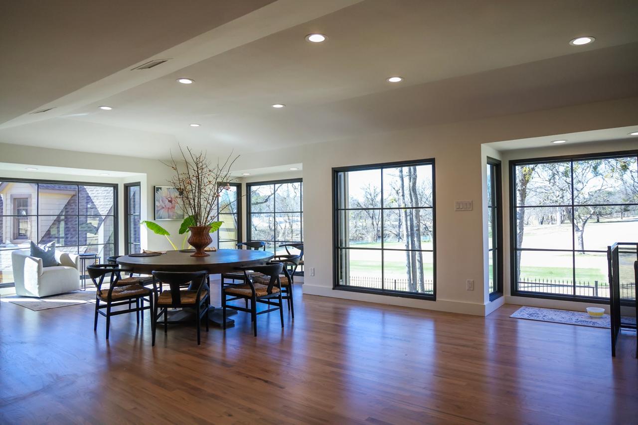 Open Dining Room with Hardwood Floors