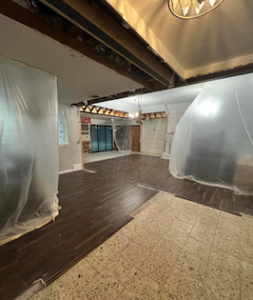 Completed structural wall removal and open concept remodel in Texas home
