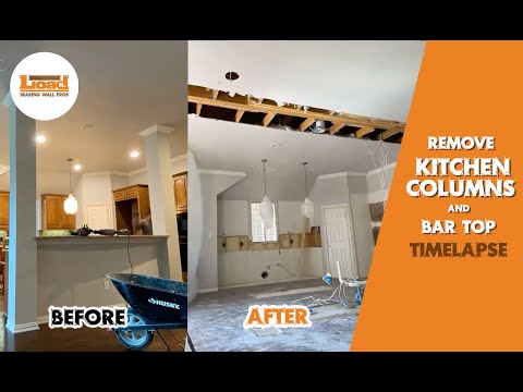 Load bearing wall removal before and after — 5 open concept transformations Texas