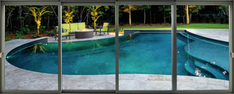 Wall to door conversion with floor-to-ceiling glass doors opening to patio Texas